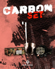 Set Completo Carbone + Fornello + Porta Carbone | Soluzione Pratica e Sicura - Darkshisha